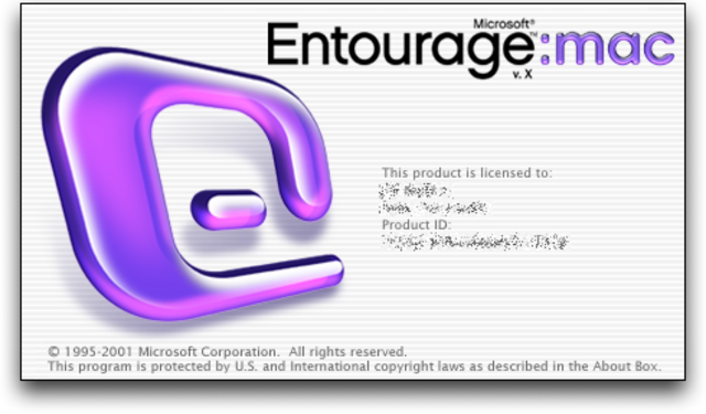 Microsoft presenta Entourage mail para Mac.