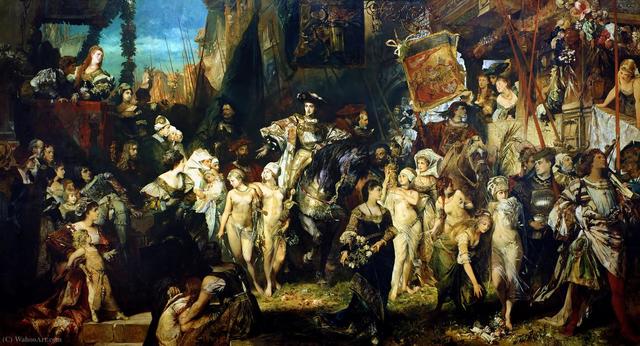 Hans Makart, L’entrata di Carlo V in Anversa