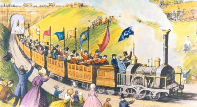 Primer viaje organizado en tren por T