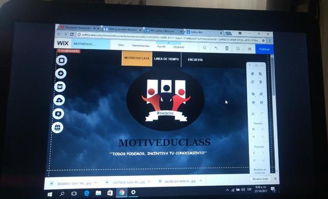 Revisión de la página Web