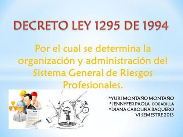 DECRETO 1295 DE 1994