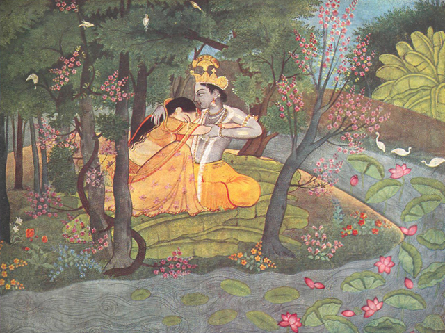 Radha and Krishna in the Grove