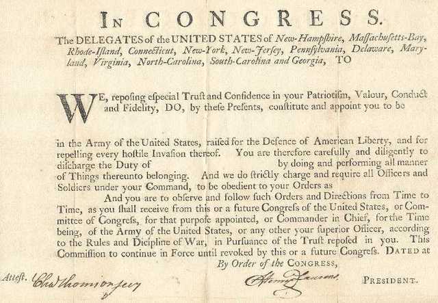 Continental Congress takes a Declaration