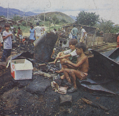 Incendio en el Barrio Fidel Castro