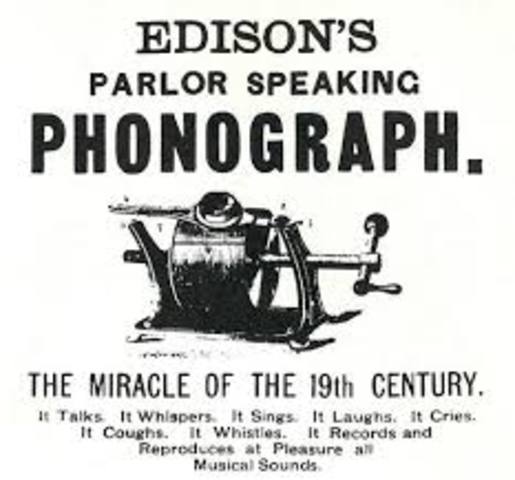 Launch of the Edison Speaking Phonography Company