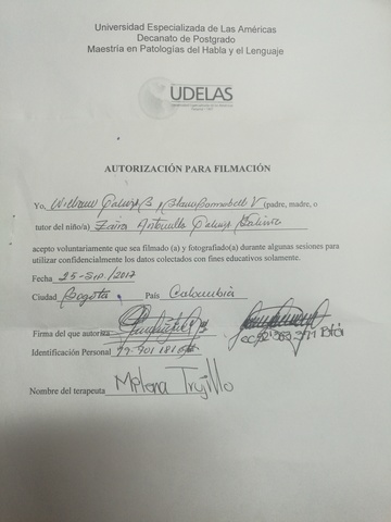 Firma de consentimiento informado