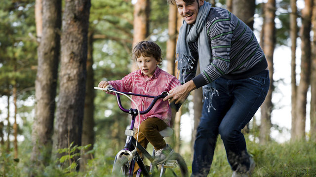 First time ridding a bike