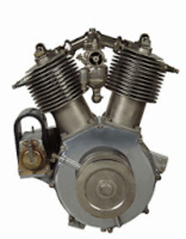 la patente del motor de dos cilindros