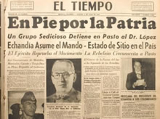 Intento de golpe militar contra Pumarejo
