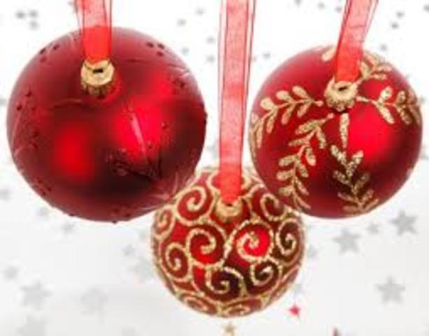 Las bolas del árbol de Navidad