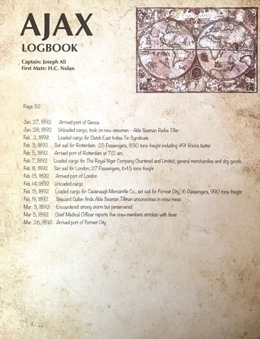 Ajax Arrives In Port