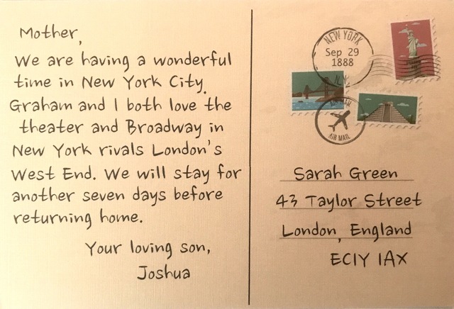 Joshua Returning Home From New York City