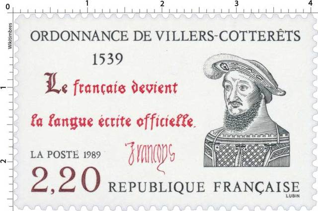 (L)-L'ordonnance de Villers-Cotterêts: Commencer à utiliser le françoys pour tout type de document