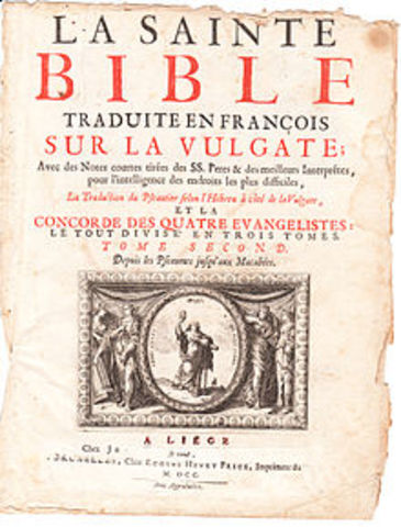 (L)-Traduction de la Bible du latin vers le françoys