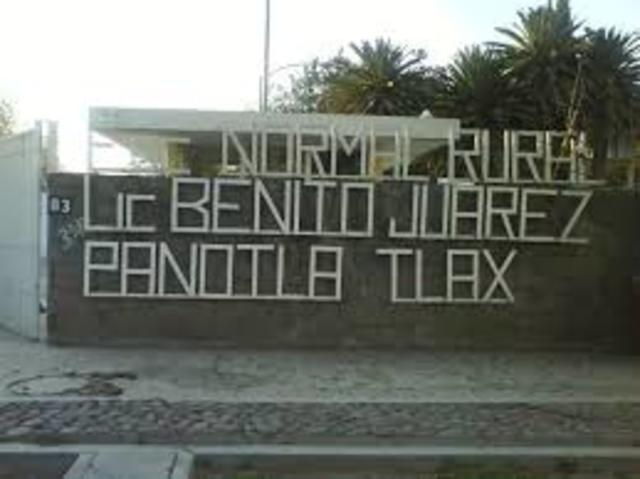 Creación de las normales rurales.