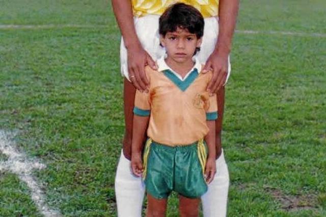 Primeros pasos en el fútbol.