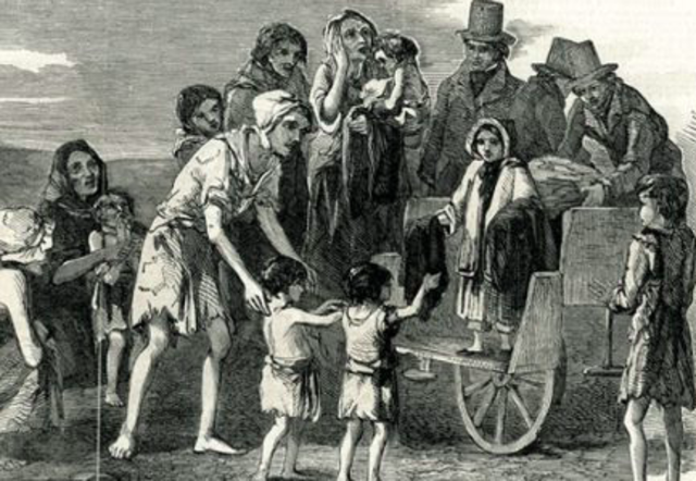 Ocurre la gran hambruna.