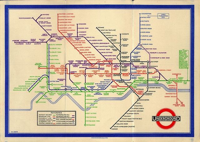 Mapa del metro de Londres