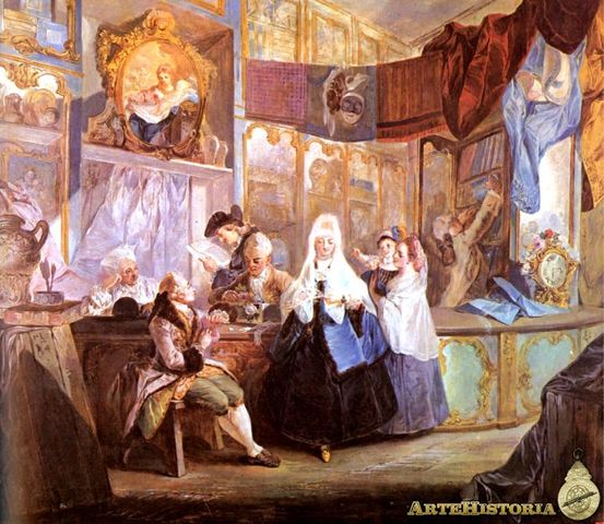 La tienda del anticuario Geniani, Paret y Alcázar