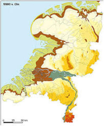 De eerste boeren in Nederland.