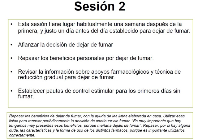 Segunda sesión grupal