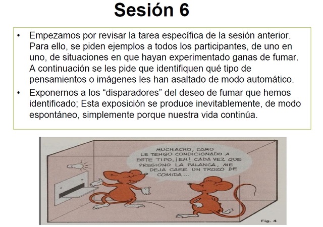 Sexta sesión grupal