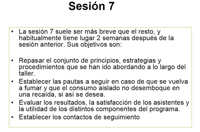 Septima sesión grupal
