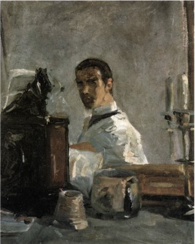 Self-Portrait in front of a Mirror