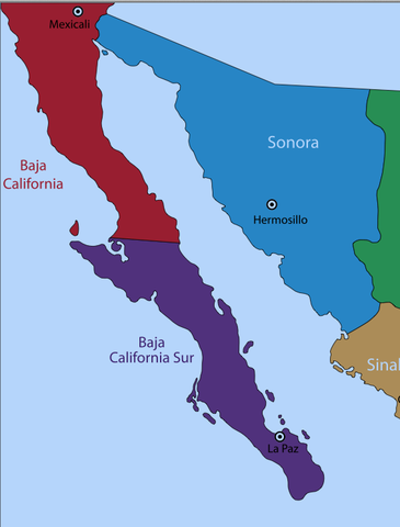 División política de Baja California