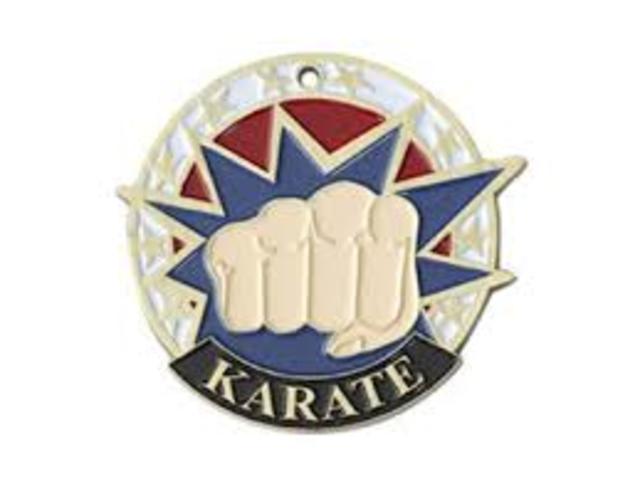 Ganadora de una competencia de Karate