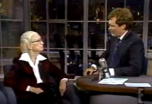 Admiral Grace Hopper is Guest on Letterman late night talk show