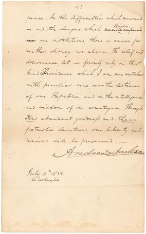 1832 Bank Recharter Bill