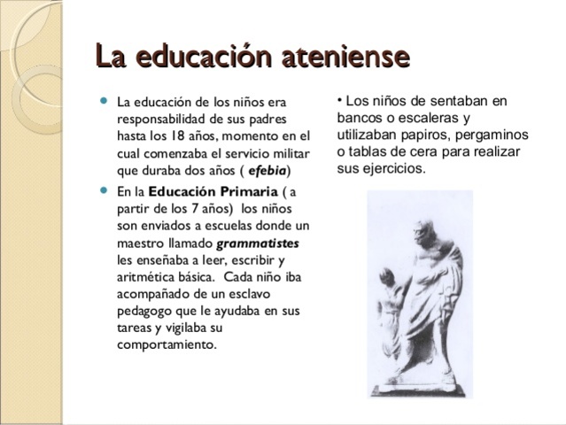 LA EDUCACIÓN ATENIENSE