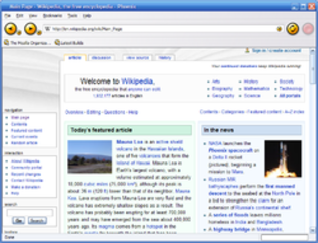 Aparece el navegador web Mozilla Firefox.