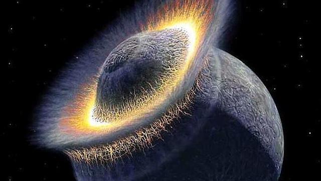 4 533 m.a: Theia impacta con la tierra y se forma la luna.