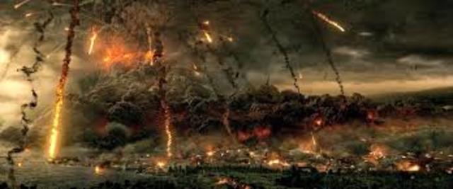 El volcán Vesubio entra en erupción arrasando ciudades como Pompeya o Herculano.