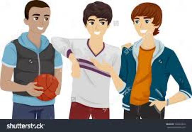 in my free time i hang out with friends