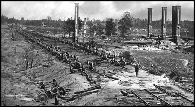 First Railroad Is Built