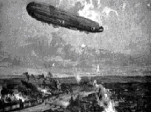 Dirigible impulsado por Gasolina