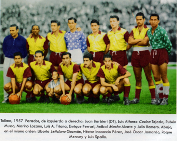 DEPORTES TOLIMA LOGRA EL SUBCAMPEONATO EN 1957