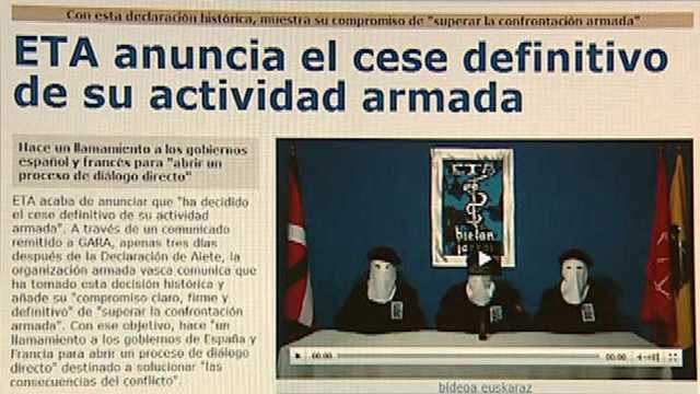 ETA anuncia el cese definitivo de su lucha armada