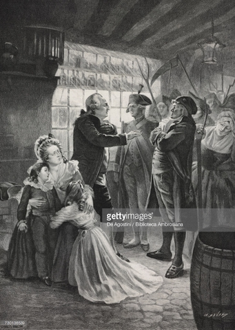 Louis XVI and Marie Antoinette were arrested