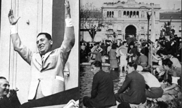 Perón desde la Casa Rosada.