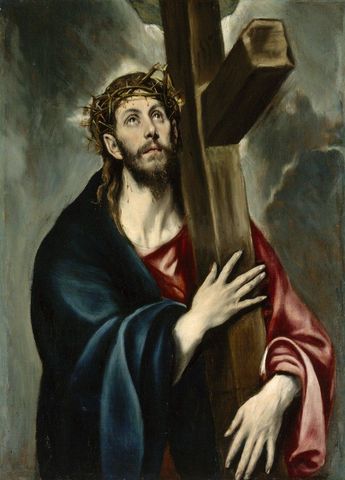 El Greco established himself as a religious painter.