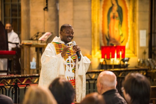 Using the preacher's microphone