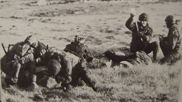 Asalto final de tropas británicas.