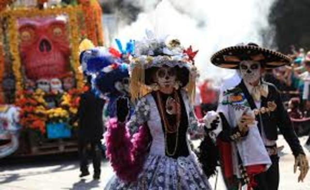 Families dress up for the first festival.
