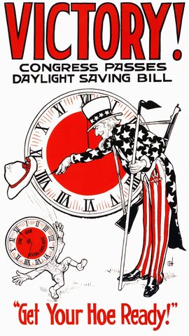 THE U.S. BEGINS DAYLIGHT SAVING TIME