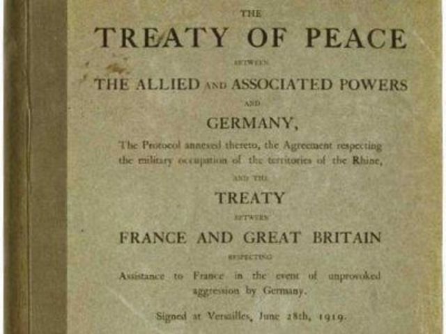 GERMANY AND ALLIES SIGN THE PEACE TREATY