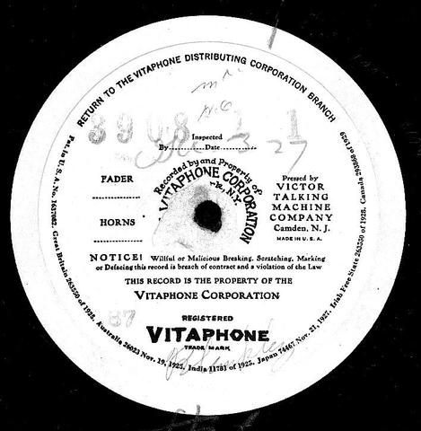 The first Vitaphone sound film